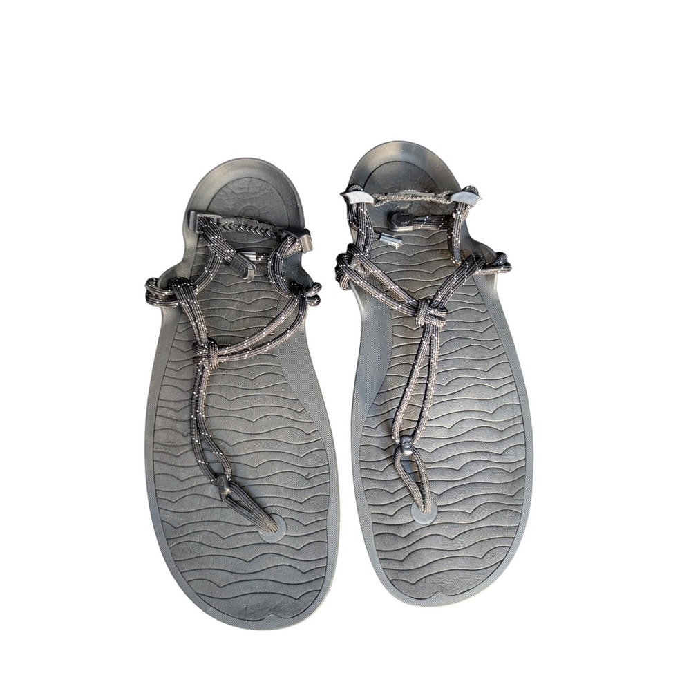 Xero Shoes, Mens 15, Barefoot Genesis Rope Sandal, Black, Lightweight Minimal